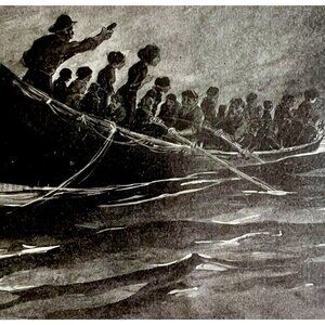 Titanic Lifeboat Carpathia 1912 White Star Line Nautical History Disaster DWZ4E